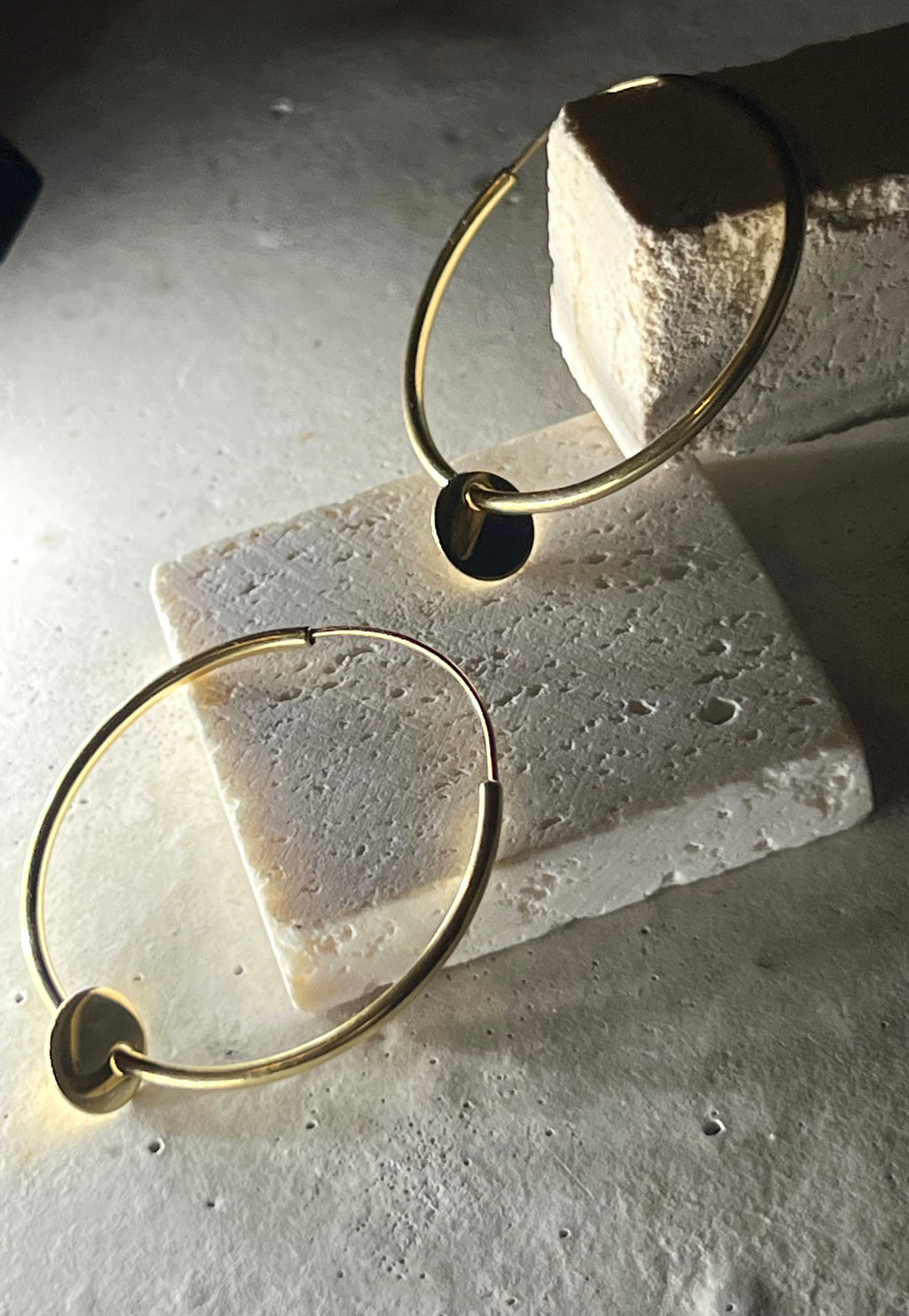 Cocon Creolen 925 Silber 18k Gold Vermeil