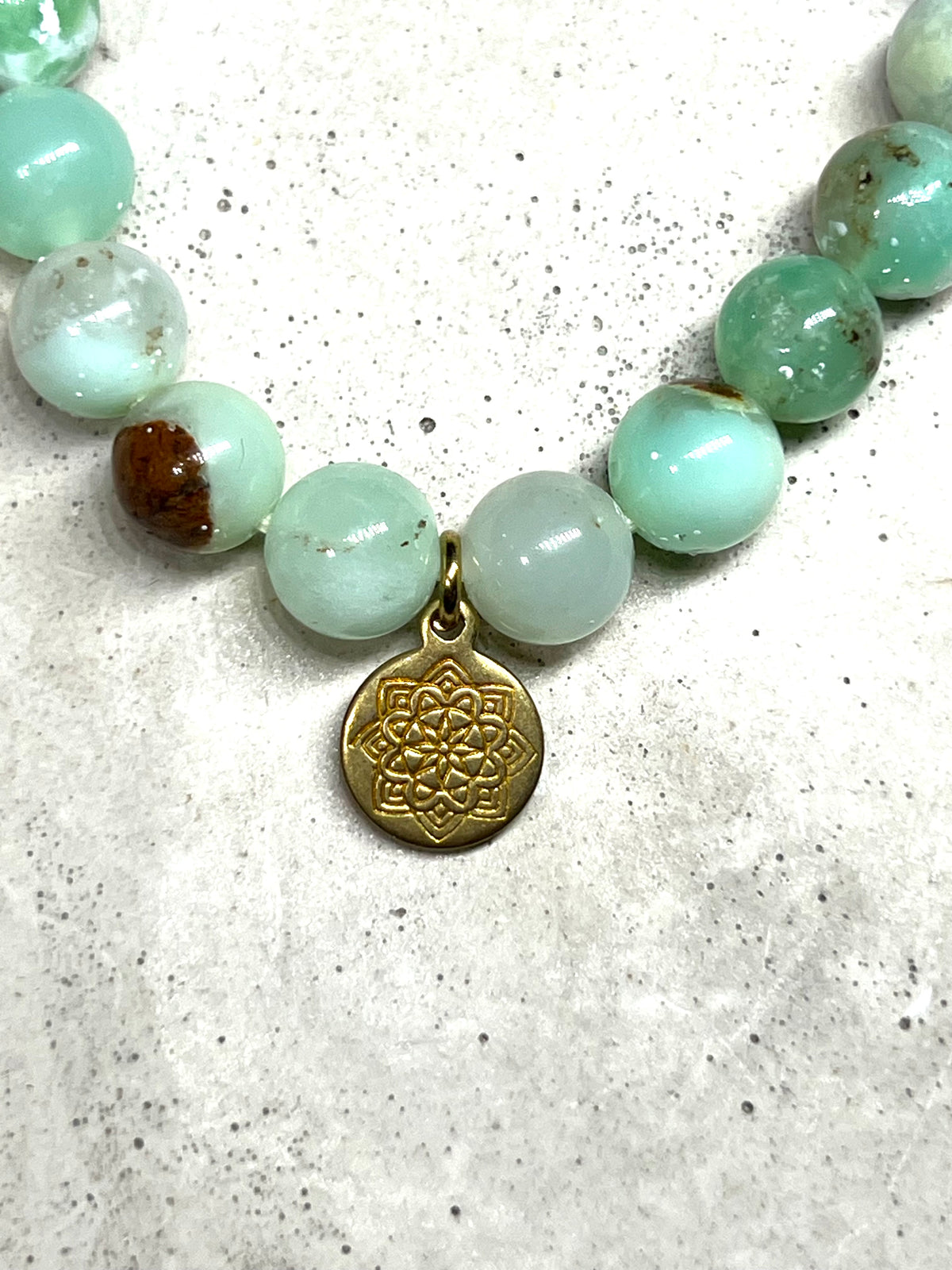 Chrysopras Edelstein Armband