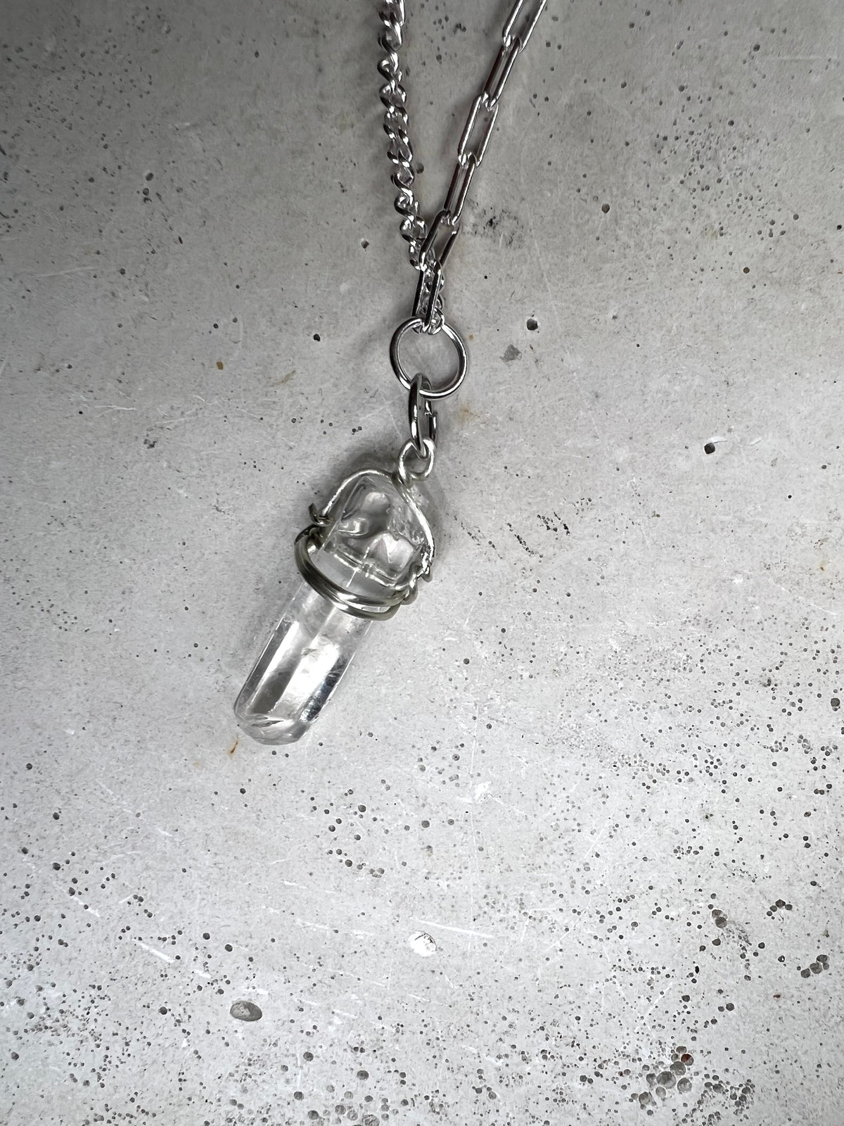 Maari 925 Silver Choker Bergrkistall