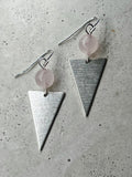 Big Triangles mit Rosenquarz Spheren