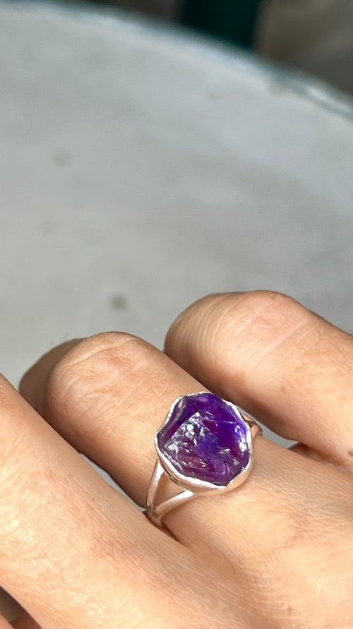 Amethyst Silberring