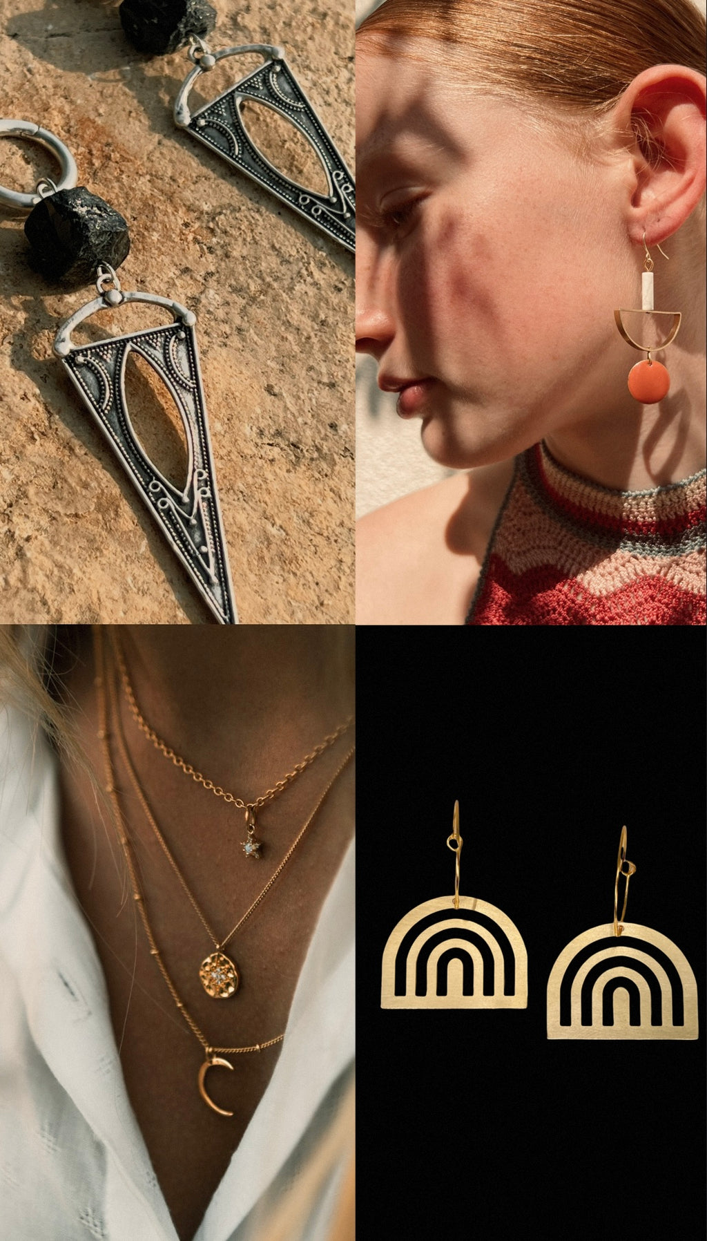 AMMM statement earrings arches 