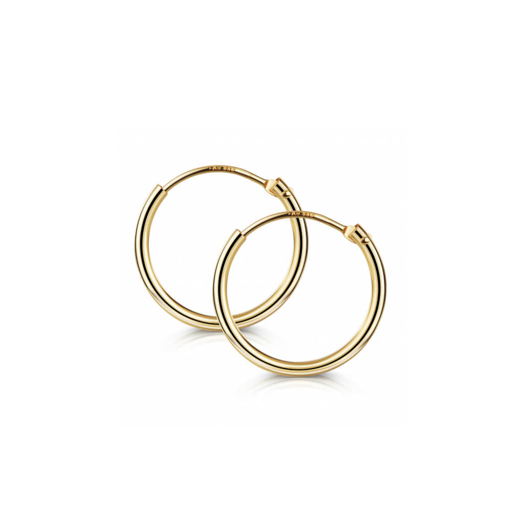 AMMM 333 Gold Creolen xtra small Ø 15mm