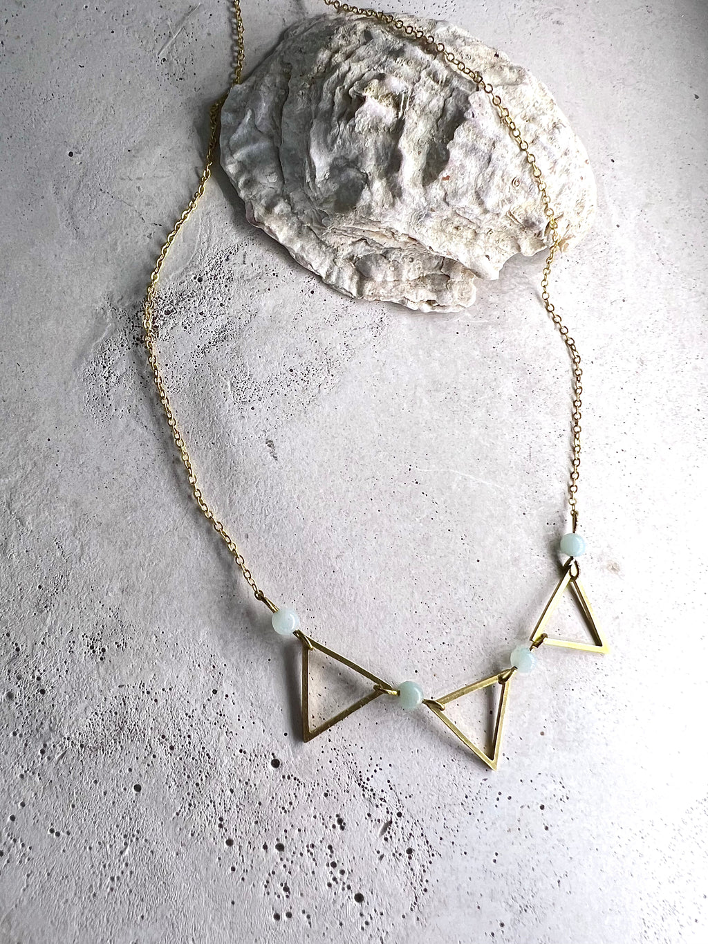 Three Triangles with Amazonit