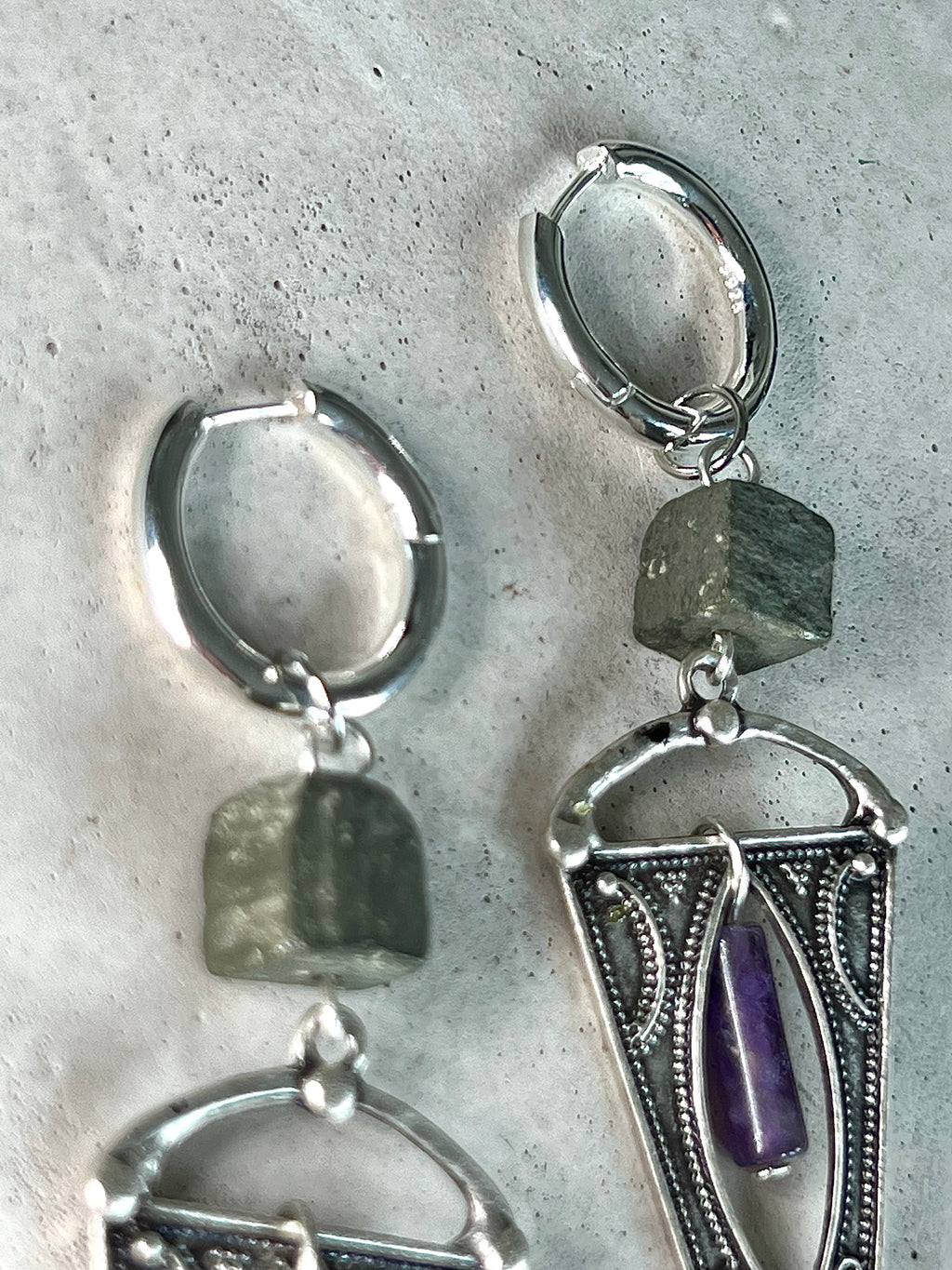 Devi Pyrite with Amethyst