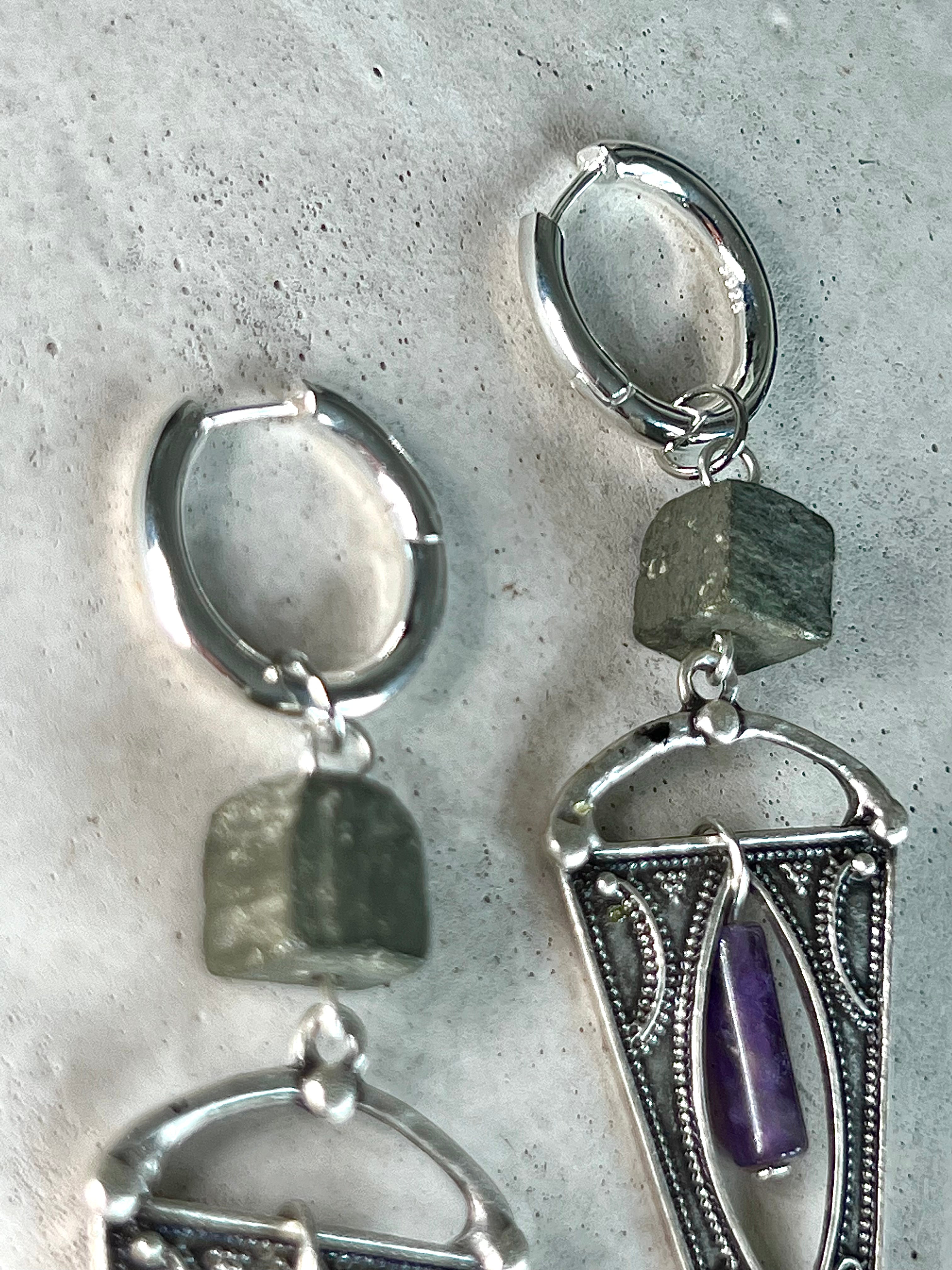 Devi Pyrite with Amethyst