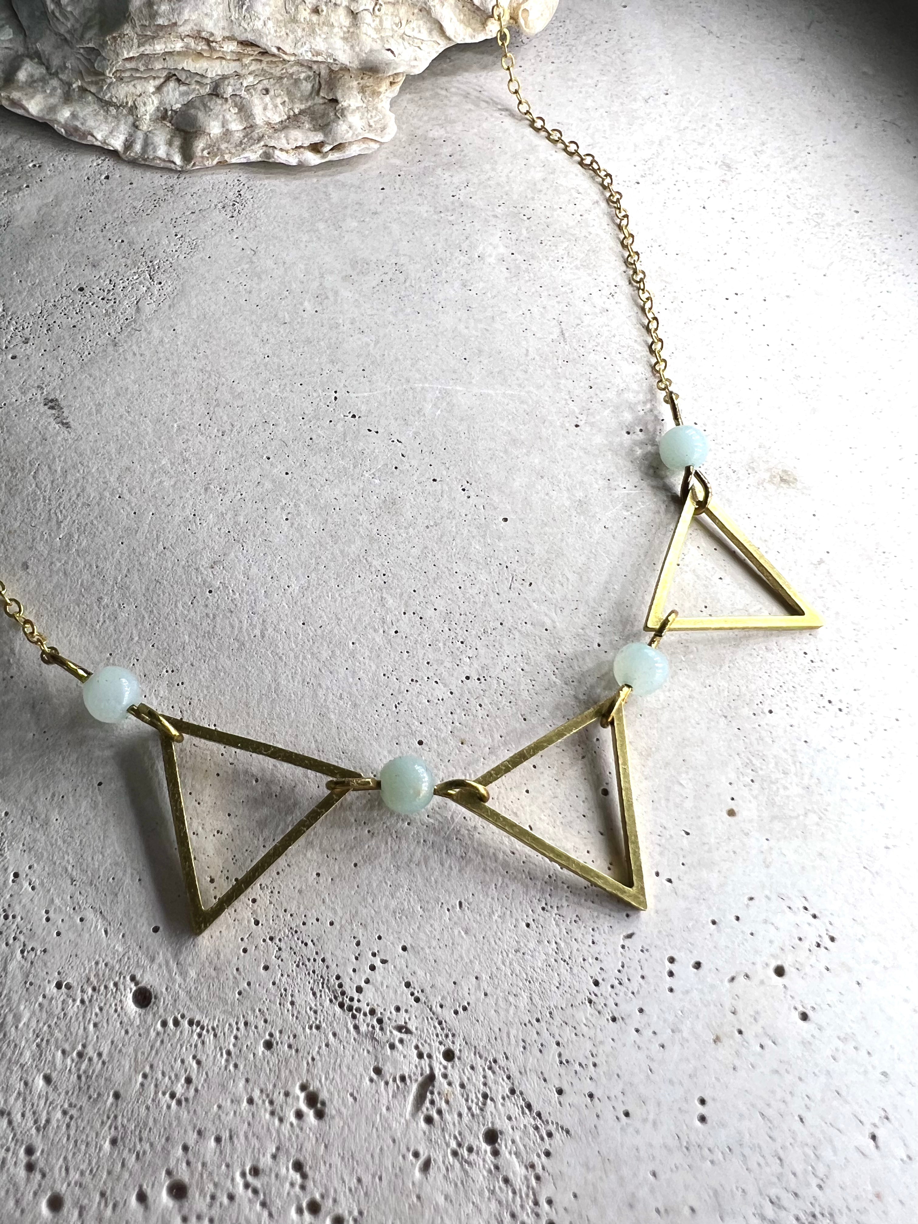 Three Triangles with Amazonit