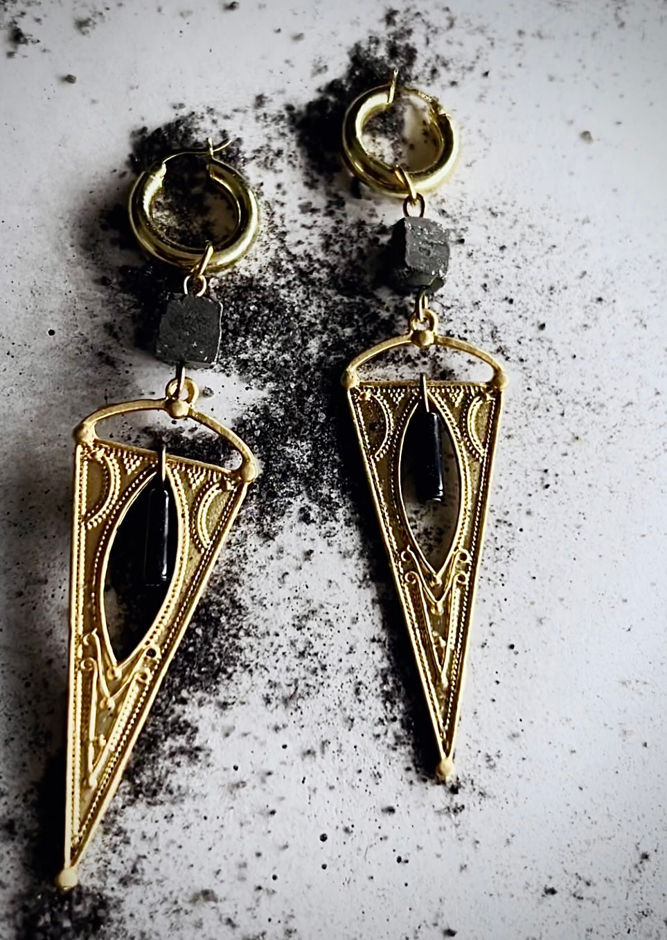 Jamy pull-through earrings 925 silver