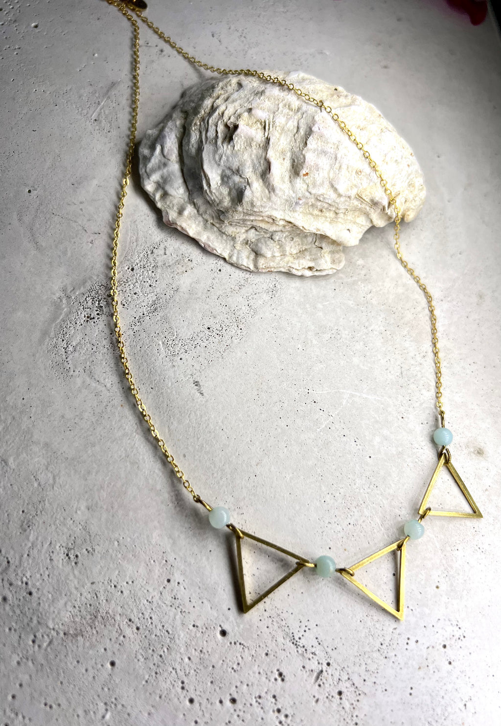 Three Triangles with Amazonit