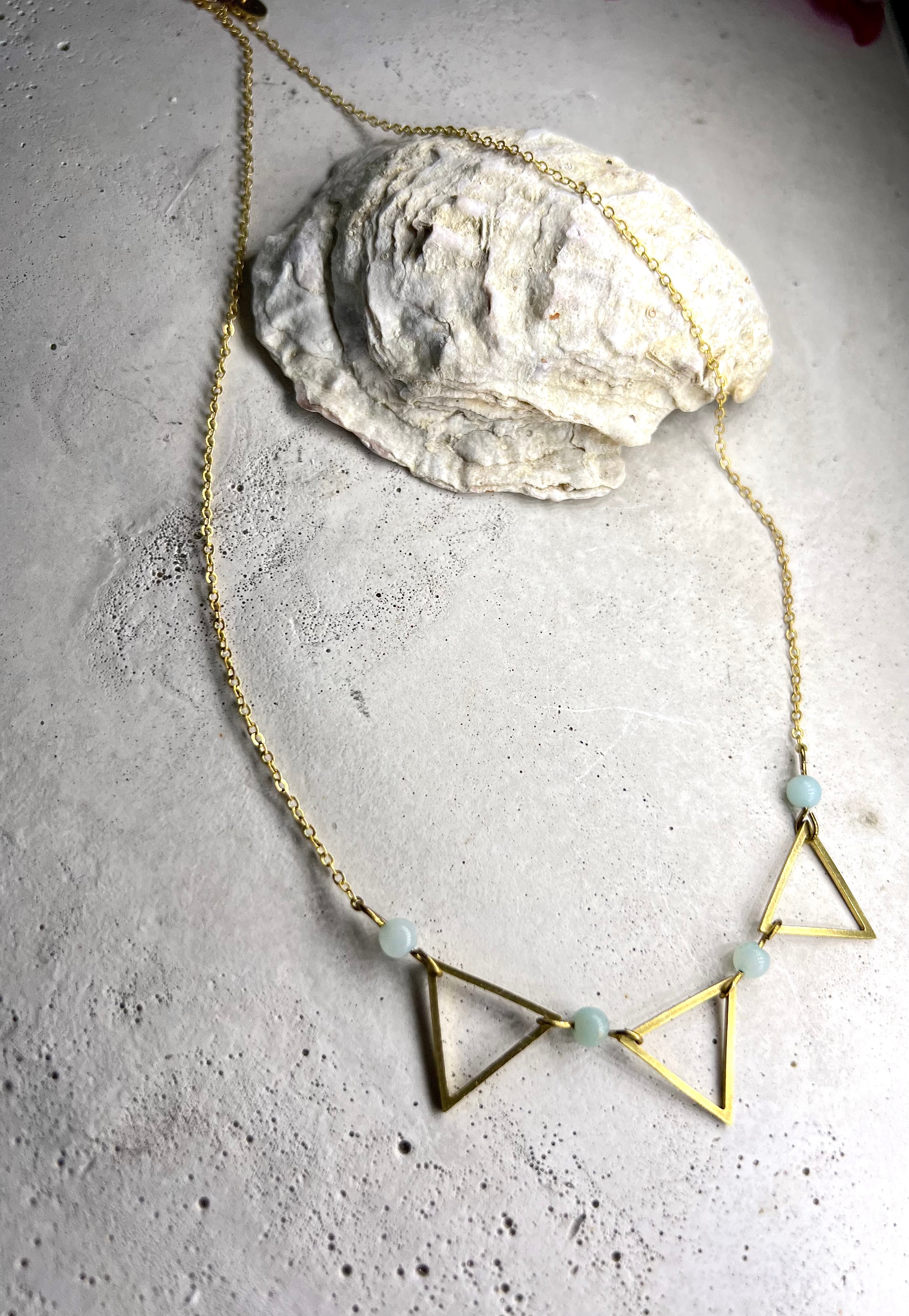 Three Triangles with Amazonit