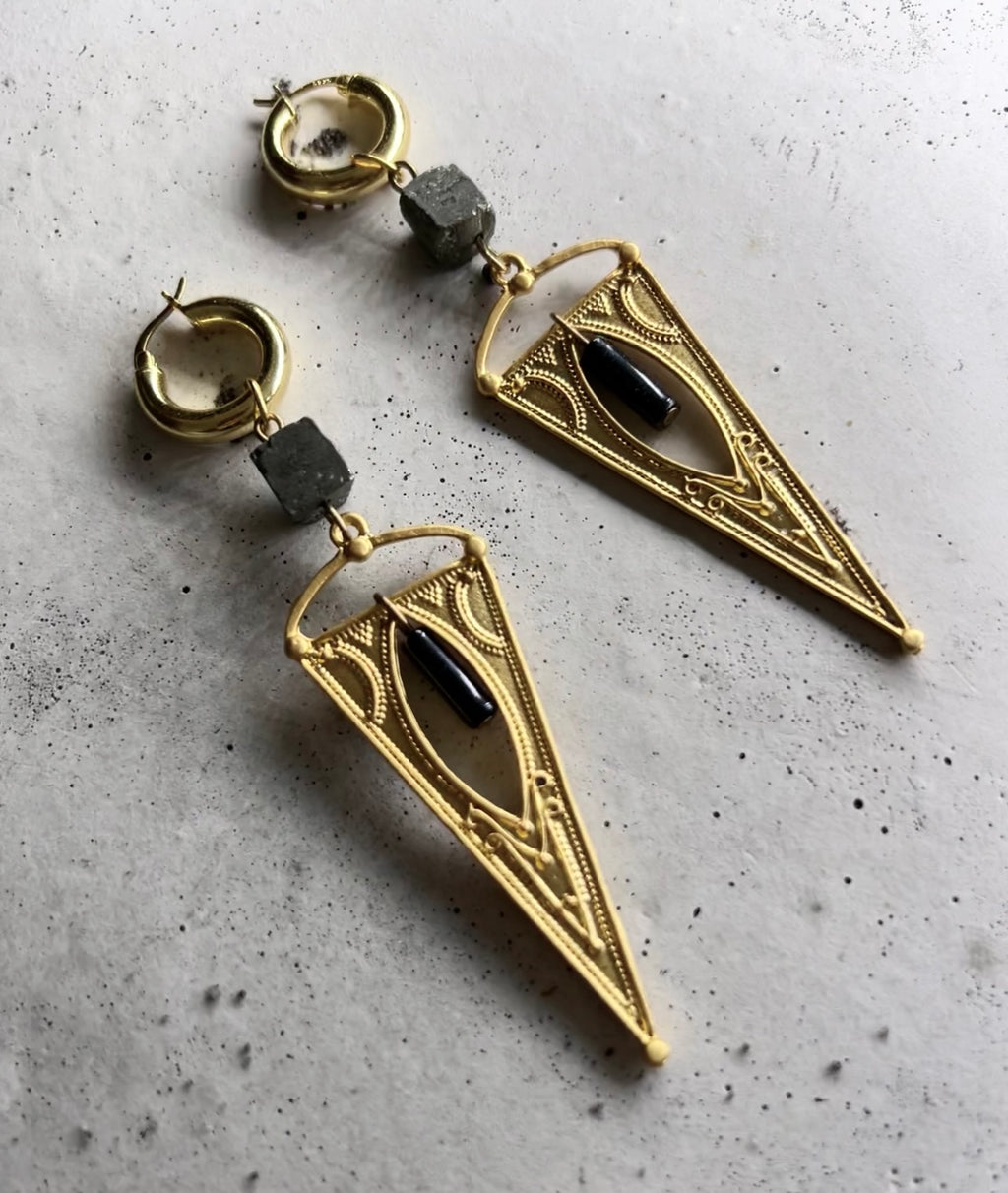 Jamy pull-through earrings 925 silver