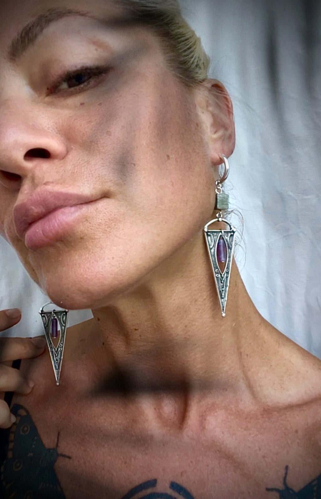 Devi Pyrite with Amethyst