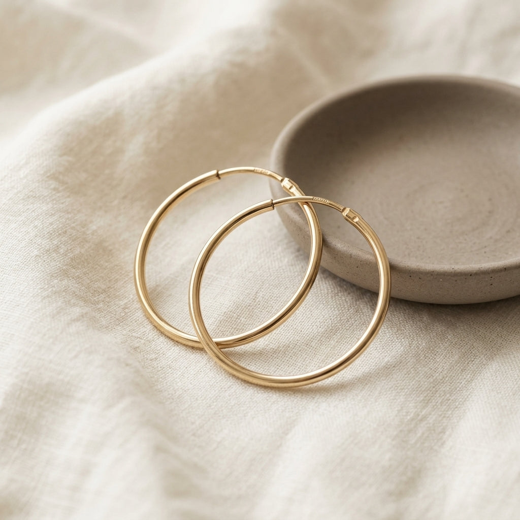 Hoop earrings — Lifestyle Jewelry Tray | Generated by Modelize