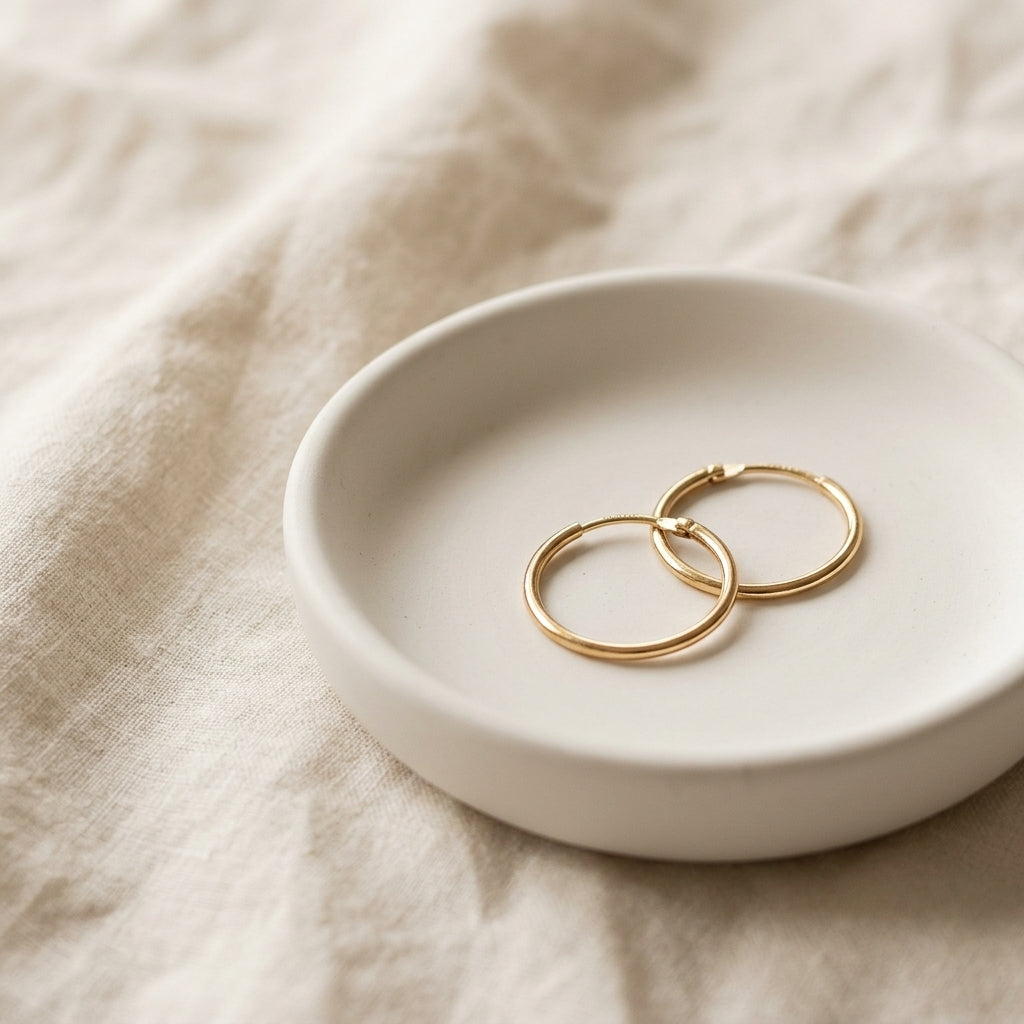 Hoop earrings — Lifestyle Jewelry Dish | Generated by Modelize