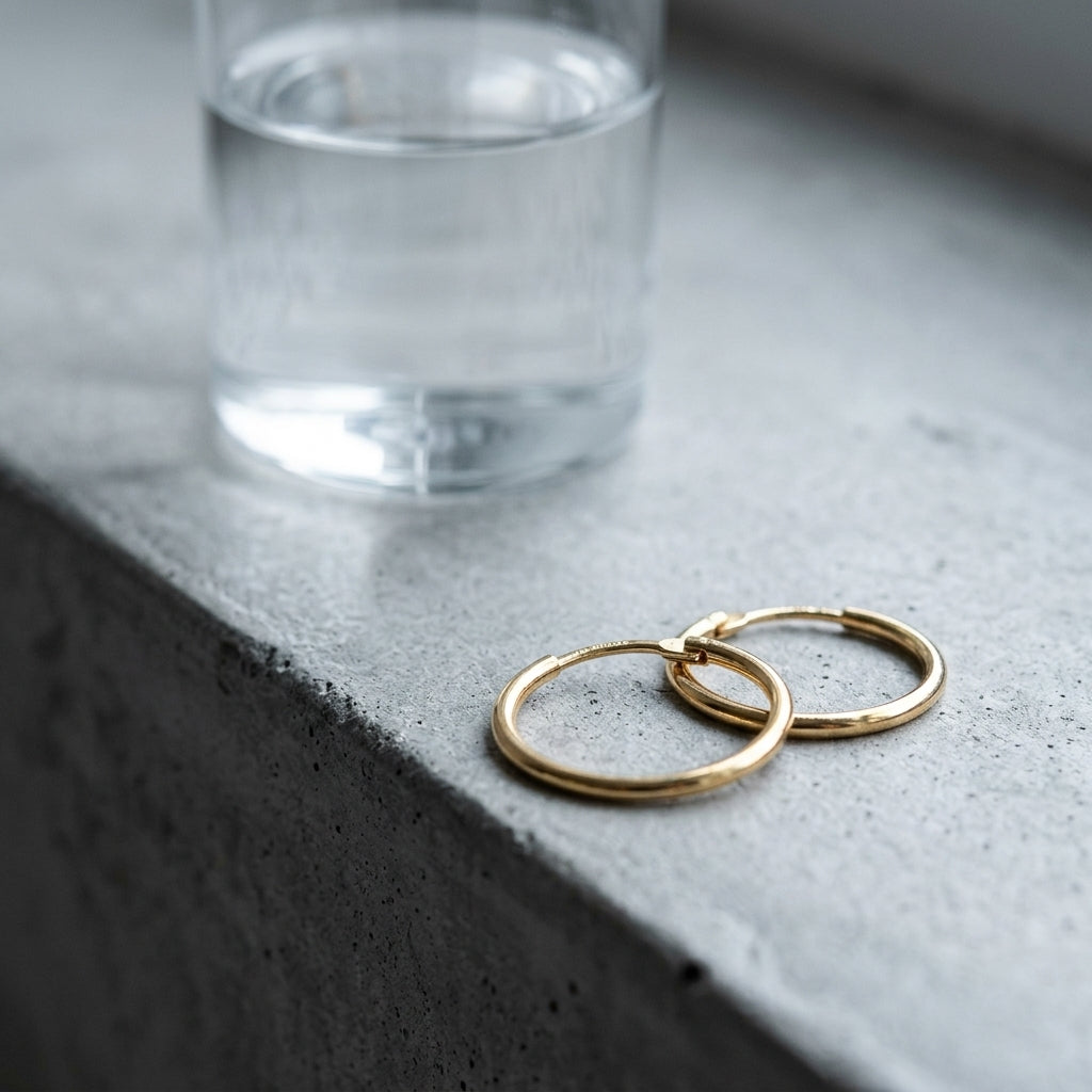 Hoop earrings — Minimalist Lifestyle | Generated by Modelize