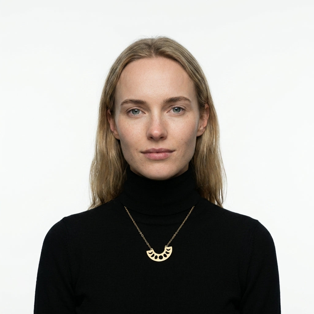 Necklace — On Model - Accessories Focus | Generated by Modelize
