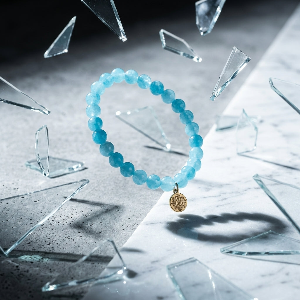 Beaded gemstone bracelet — Dynamic Luxury Floating | Generated by Modelize