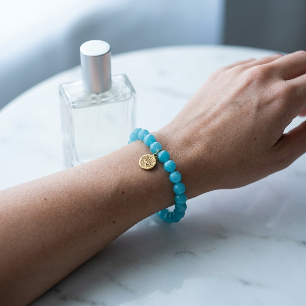 Gemstone beaded bracelet — Modern Minimalist Lifestyle | Generated by Modelize