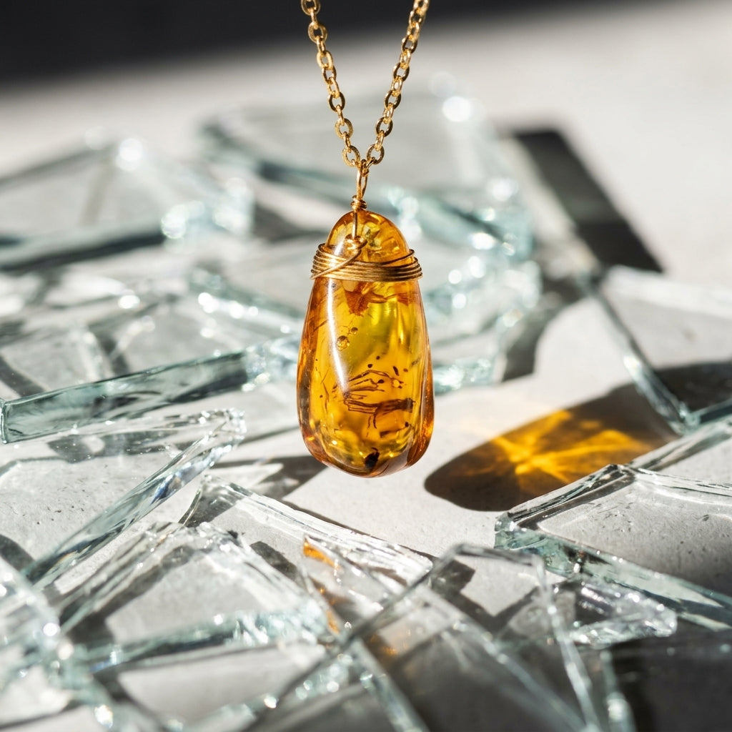 Pendant Necklace — Crystalline Shards | Generated by Modelize