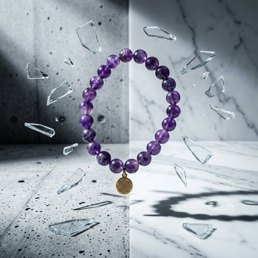 Gemstone beaded bracelet — Dynamic Luxury Floating | Generated by Modelize