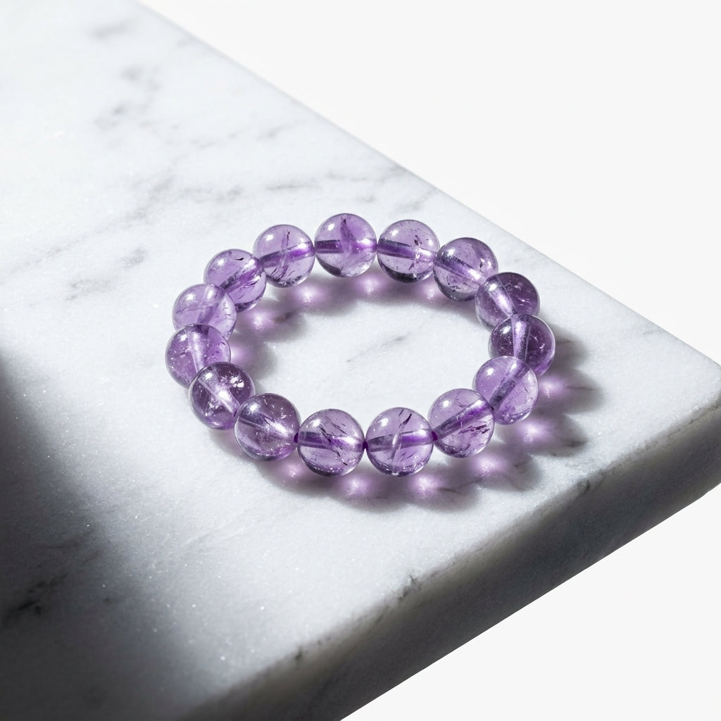 Beaded gemstone ring — Marble Macro Detail | Generated by Modelize