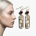 Drop earrings — Floating Silhouette | Generated by Modelize