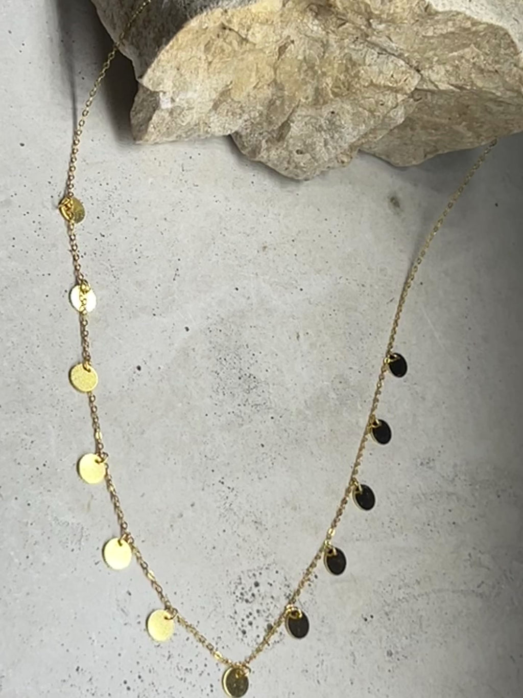 Boho 925 Silver Halskette 18k