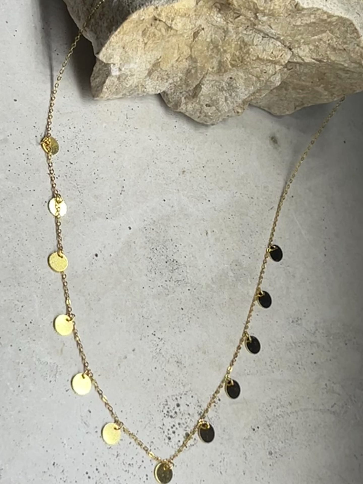 Boho 925 Silver Halskette 18k