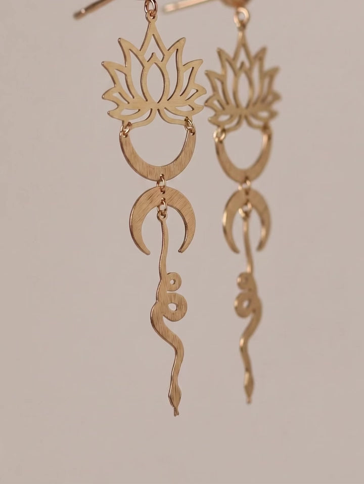 Sunyatha Lotus flower earrings