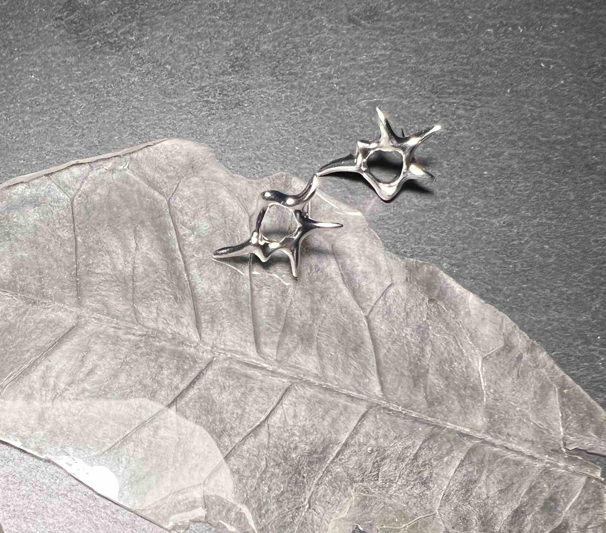 Splash Silver earstuds - allmymillionmoons