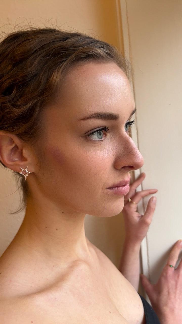Splash Silver earstuds - allmymillionmoons